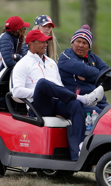 Tiger Woods is everywhere in this President Cup
